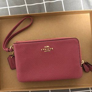 Coach Double Zip Wristlet